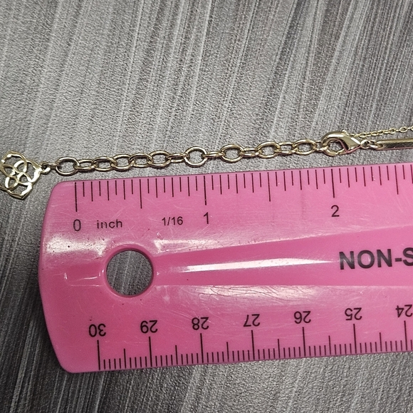 Kendra Scott Ari Heart Gold Pendant Necklace in Iridescent Drusy - Picture 7 of 9